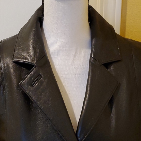 BLACK WILSON LEATHER JACKET, SIZE M, NEW - Picture 12 of 16